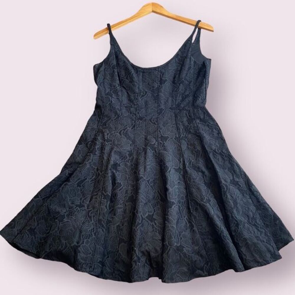 Aqua Women’s Size 12 Lace Jacquard Fit & Flare Mini Dress Cocktail Whimsigoth